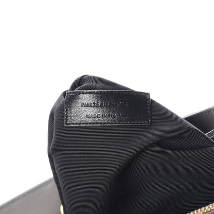 Saint Laurent Smooth Calfskin Matelasse Chevron Large Monogram Shopping Bag Grey 9 of 13