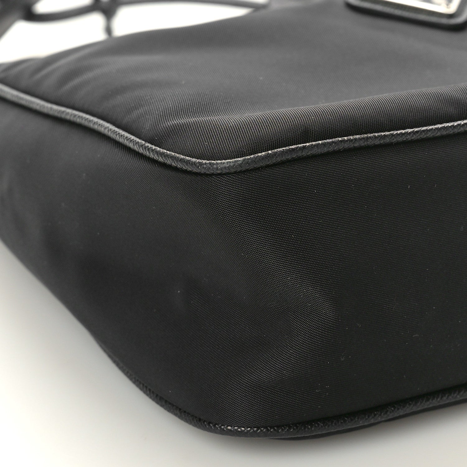 Prada Tessuto Nylon Saffiano Mini Re-Edition 2005 Bag Black 9 of 10
