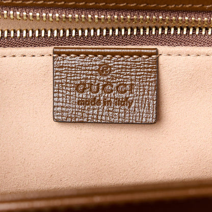 Gucci GG Supreme Monogram Horsebit 1955 Shoulder Bag Beige Brown Sugar 6 of 12