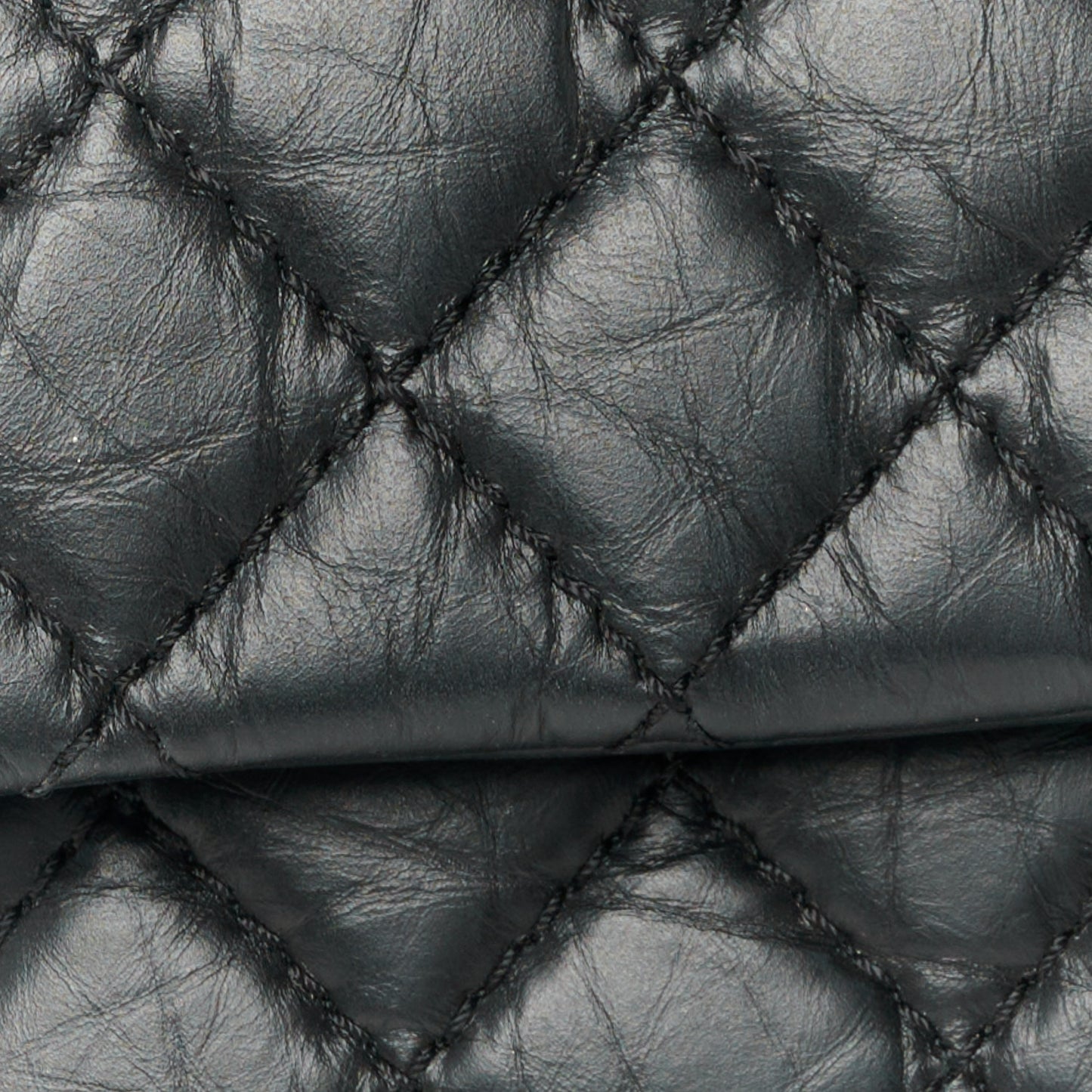 Aged Calfskin Quilted 2.55 Reissue 225 Flap Black