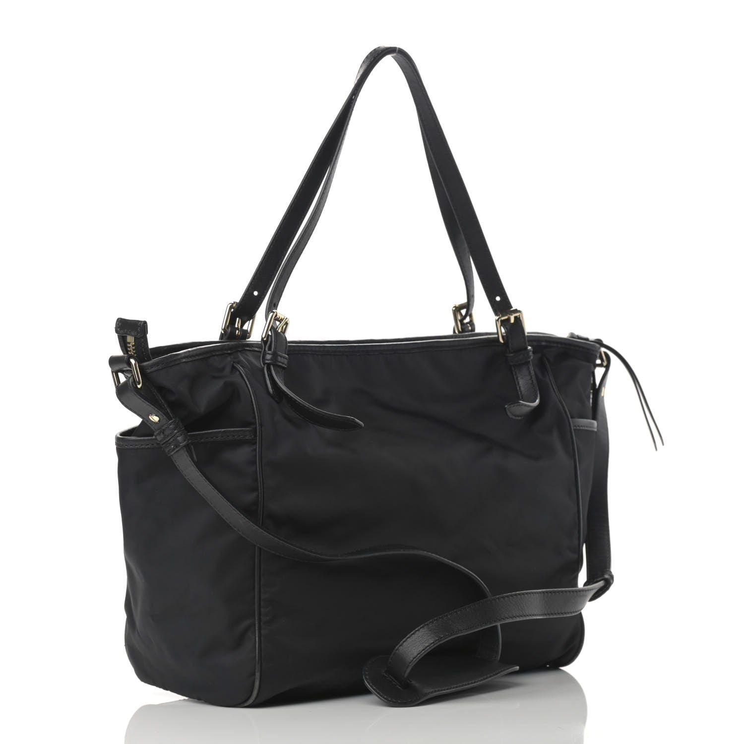 Burberry Nylon House Check Diaper Tote Black 3 of 15