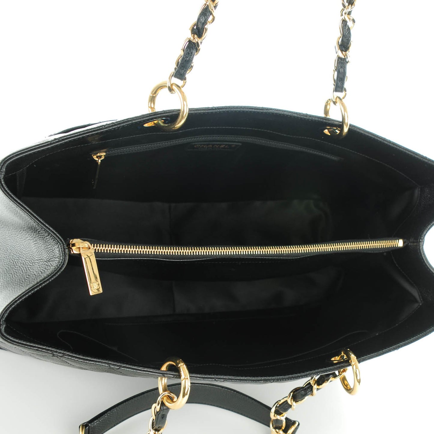Caviar Quilted XL Grand Shopping Tote GST Black