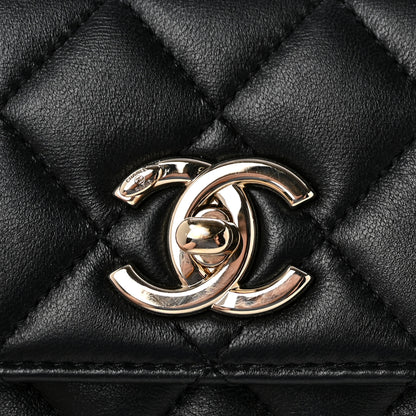 Chanel Lambskin Quilted Small Trendy CC Dual Handle Flap Bag Black 13 of 13