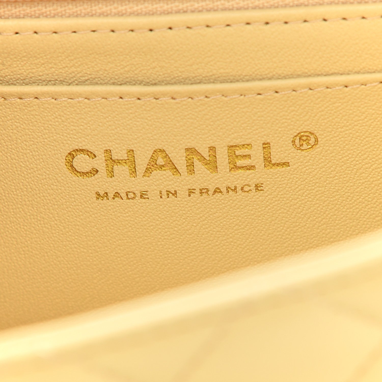 Chanel Lambskin Quilted Mini Top Handle Rectangular Flap Yellow 5 of 8
