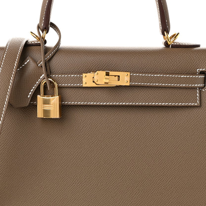 Hermes Epsom Kelly Sellier 25 Etoupe 7 of 10