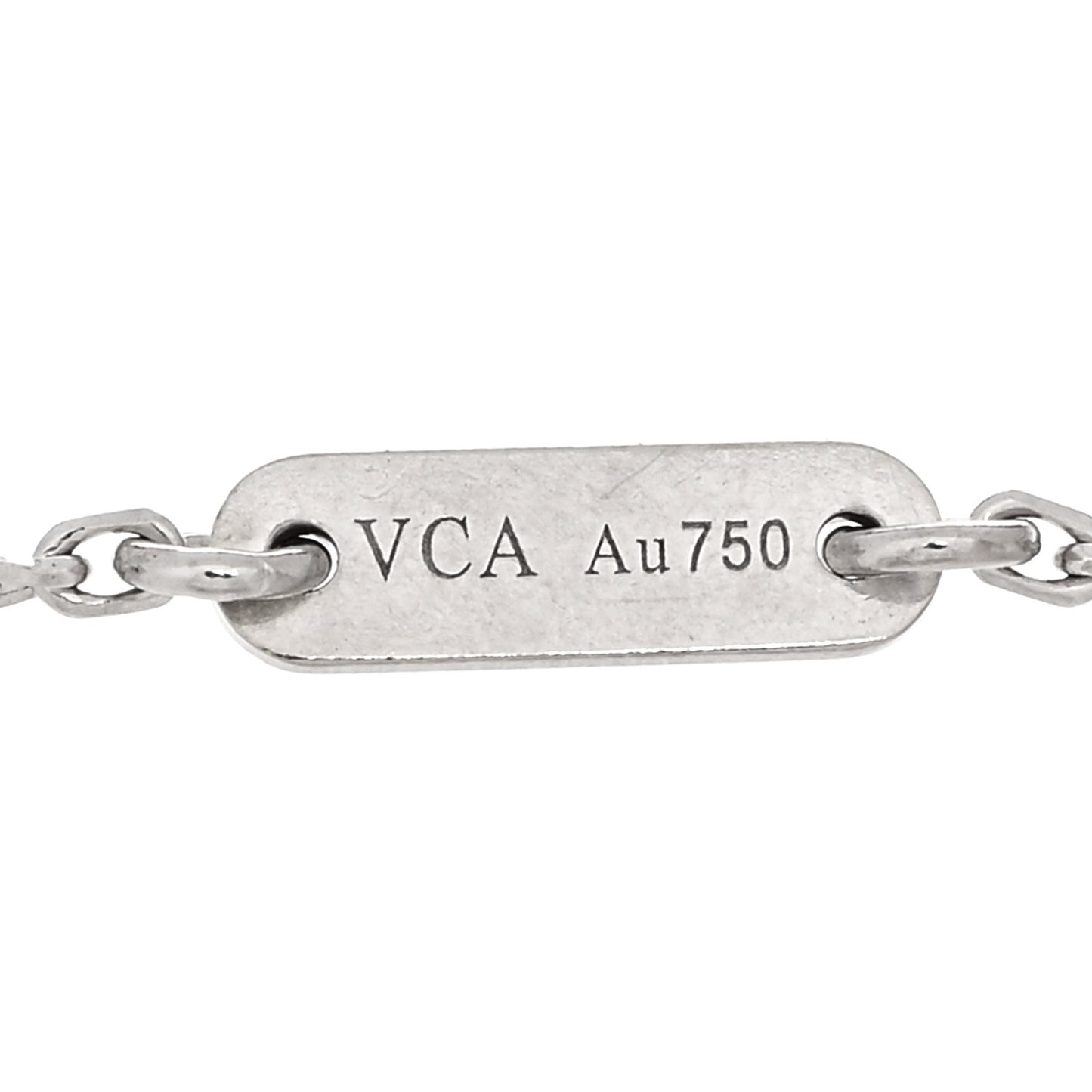 18K White Gold Diamond Sweet Alhambra Bracelet