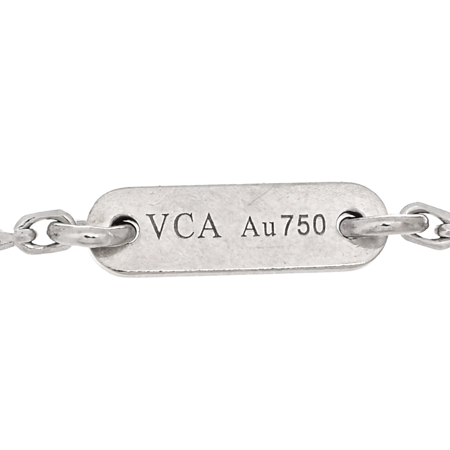 Van Cleef & Arpels 18K White Gold Diamond Sweet Alhambra Bracelet 3 of 4