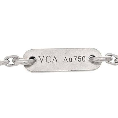 Van Cleef & Arpels 18K White Gold Diamond Sweet Alhambra Bracelet 3 of 4