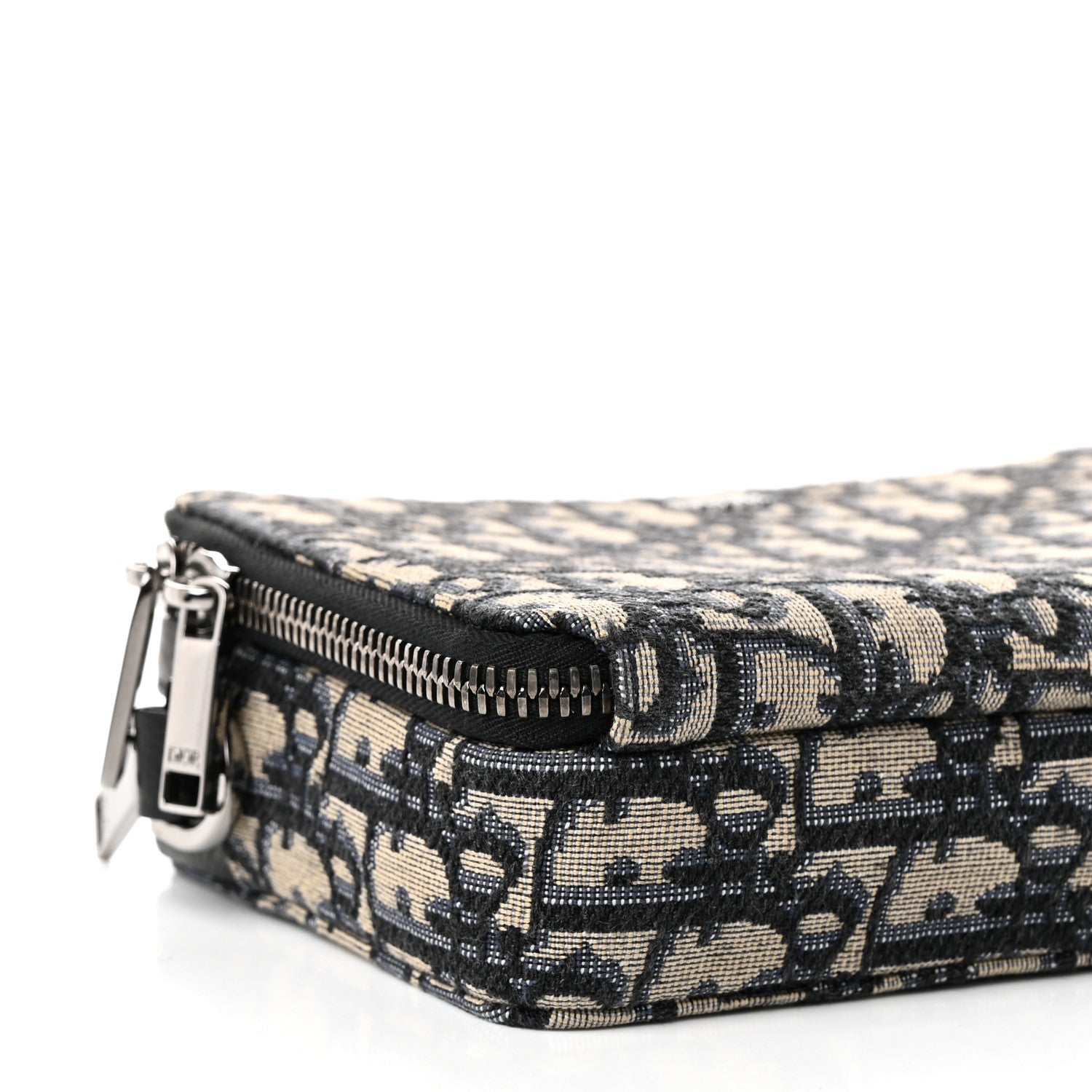 Christian Dior Oblique Pouch Navy Blue 9 of 11