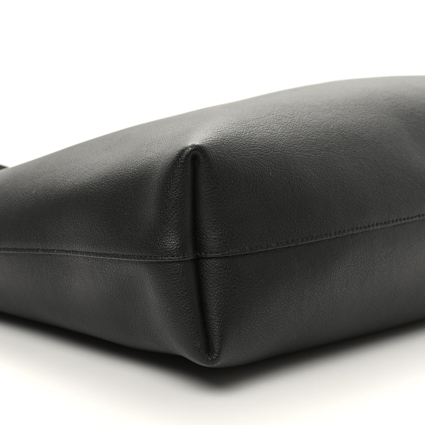 Calfskin Medium Shopping Tote Black