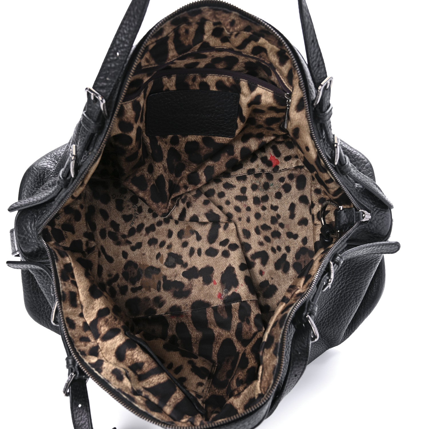 Dolce & Gabbana Grained Calfskin Miss Bunny Bag Black 1137369