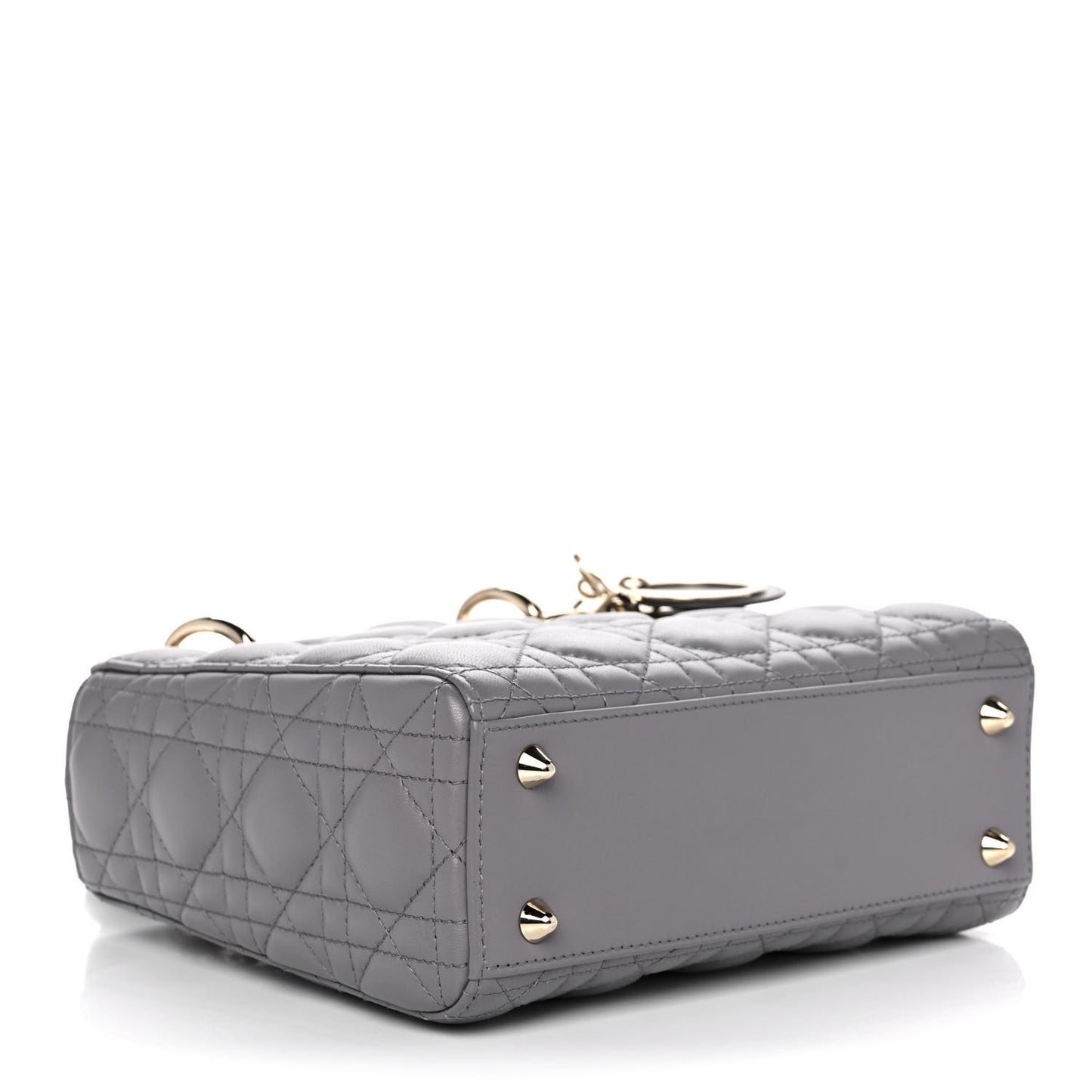 Lambskin Cannage Small My ABCDior Lady Dior Grey