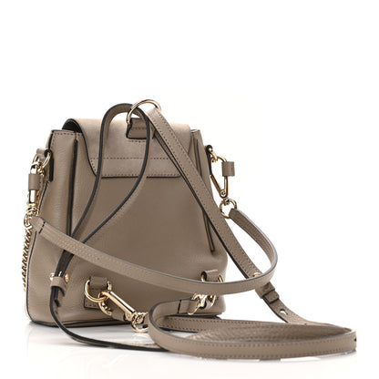 Chloe Suede Calfskin Mini Faye Backpack Motty Grey 3 of 10