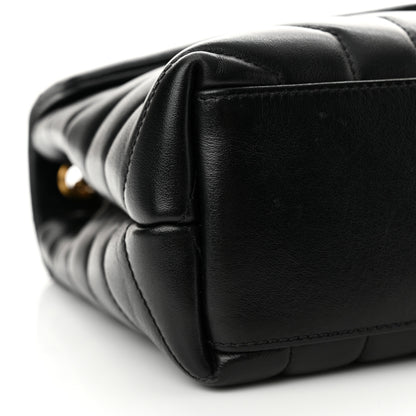 Saint Laurent Calfskin Y Quilted Monogram Small Loulou Chain Satchel Black 9 of 13