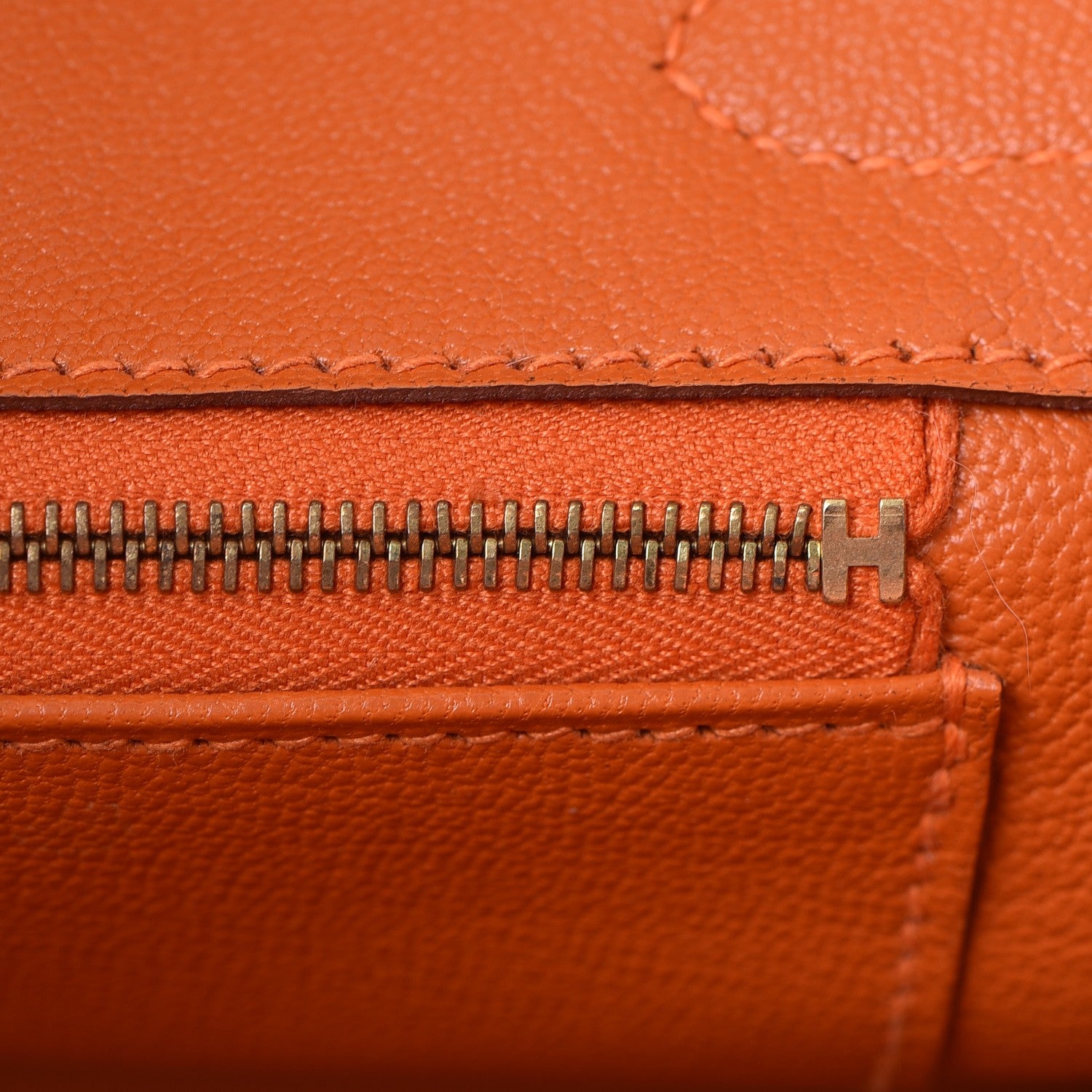 Hermes Togo Birkin 30 Orange 17 of 47