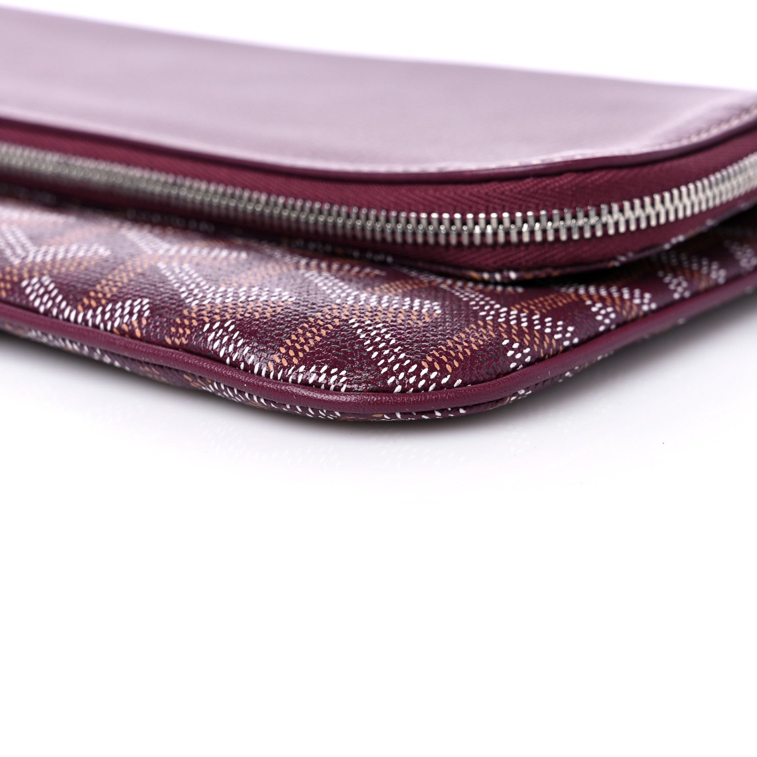 Goyard Goyardine Sainte Marie Soft Clutch Bordeaux 8 of 9