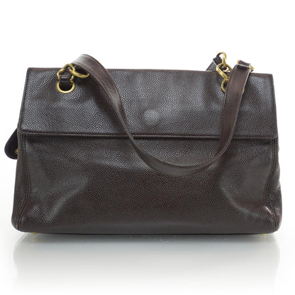 Chanel Caviar Shoulder Bag Brown 3 of 9