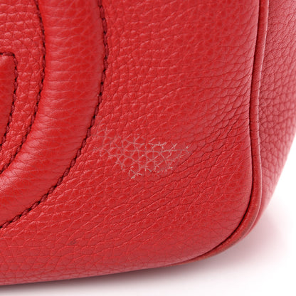 Gucci Pebbled Calfskin Small Soho Disco Bag Tabasco Red 11 of 15