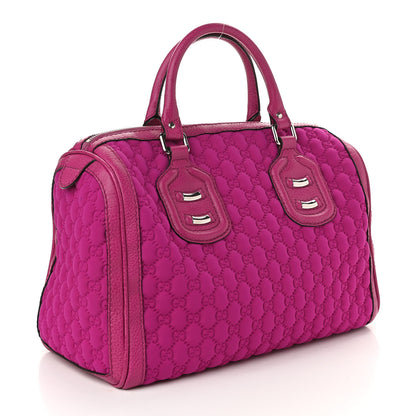 Gucci Guccissima Neoprene Techno Tag Medium Boston Magenta 3 of 10