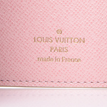 Louis Vuitton Damier Azur Victorine Wallet Rose Ballerine 6 of 8