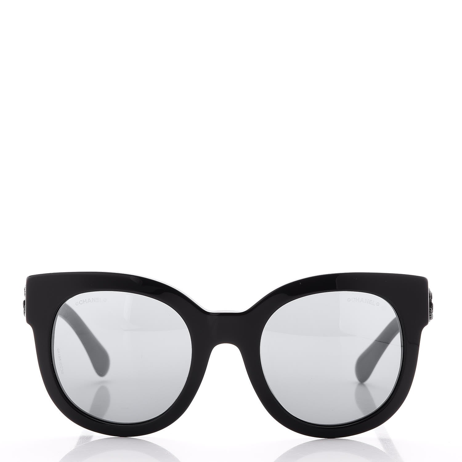 Chanel Acetate Butterfly Signature CC Sunglasses 5358 Black 2 of 8