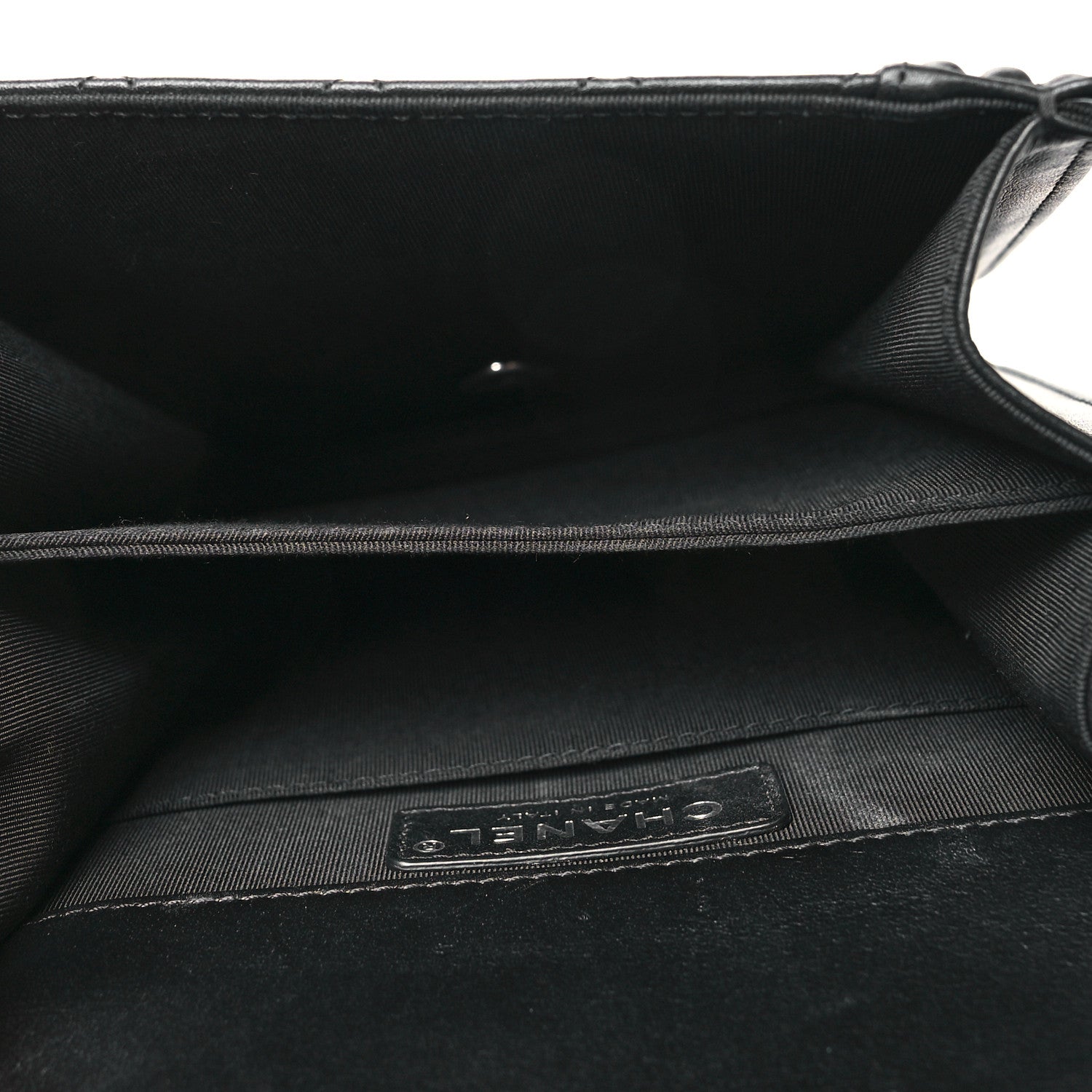 Chanel Calfskin Quilted North South Boy Flap Black 5 of 11