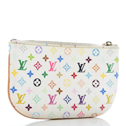 Louis Vuitton Monogram Multicolor Pochette Plate MM White 3 of 12