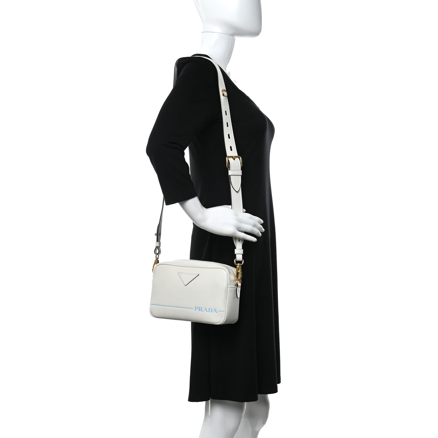 City Calf Mirage Camera Bag White