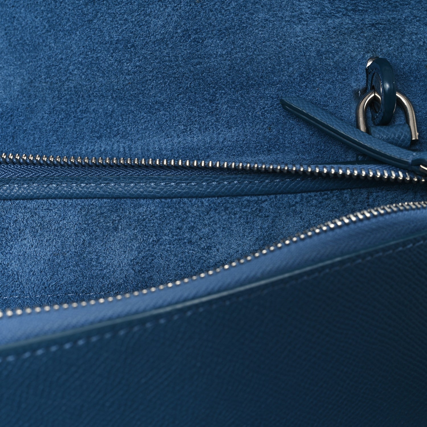 Celine Grained Calfskin Mini Belt Bag Slate Blue 12 of 12