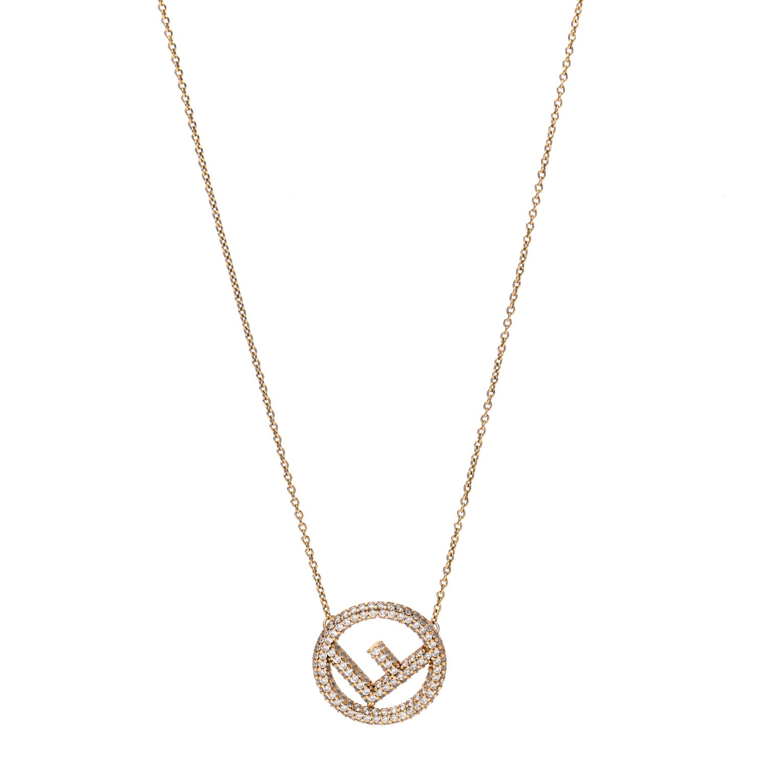 Fendi Metal Crystal F is Fendi Necklace Gold 1 of 6