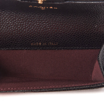 Chanel Caviar Quilted Flap Card Holder Black 6 of 9