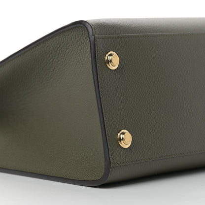 Louis Vuitton Monogram Calfskin City Steamer MM Kaki 9 of 11