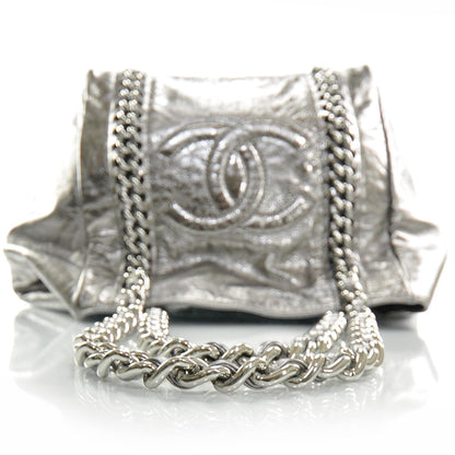 Chanel Leather XL Modern Chain Tote Metallic 6 of 11