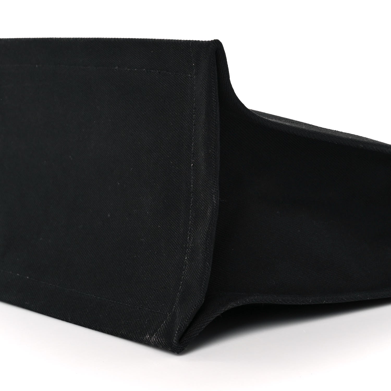 Saint Laurent Linen Calfskin Rive Gauche Tote Black 9 of 11