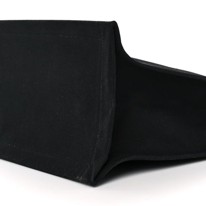 Saint Laurent Linen Calfskin Rive Gauche Tote Black 9 of 11