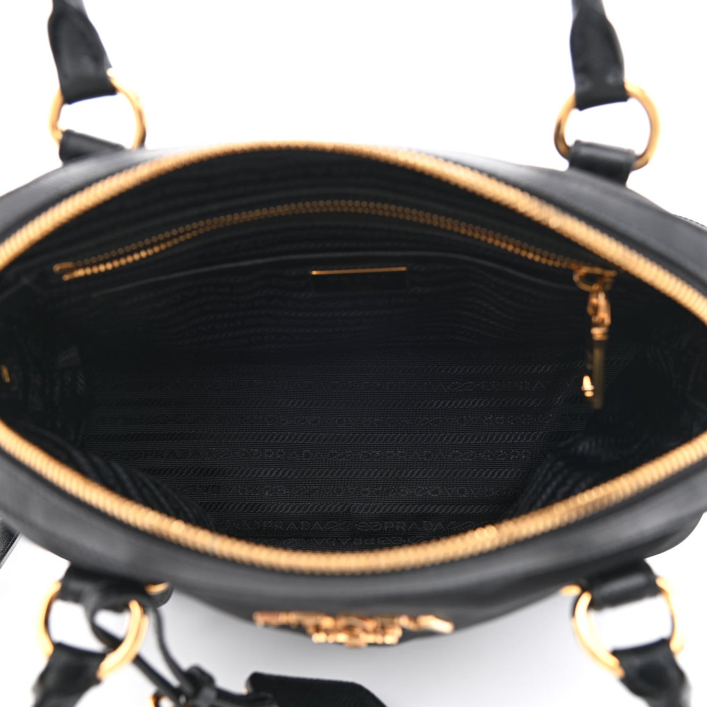 Tessuto Nylon Saffiano Tote Black