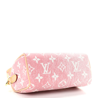 Louis Vuitton Monogram Jacquard Denim Nano Speedy Bandouliere Pink 4 of 10