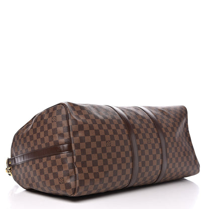 Louis Vuitton Damier Ebene Keepall Bandouliere 55 4 of 16