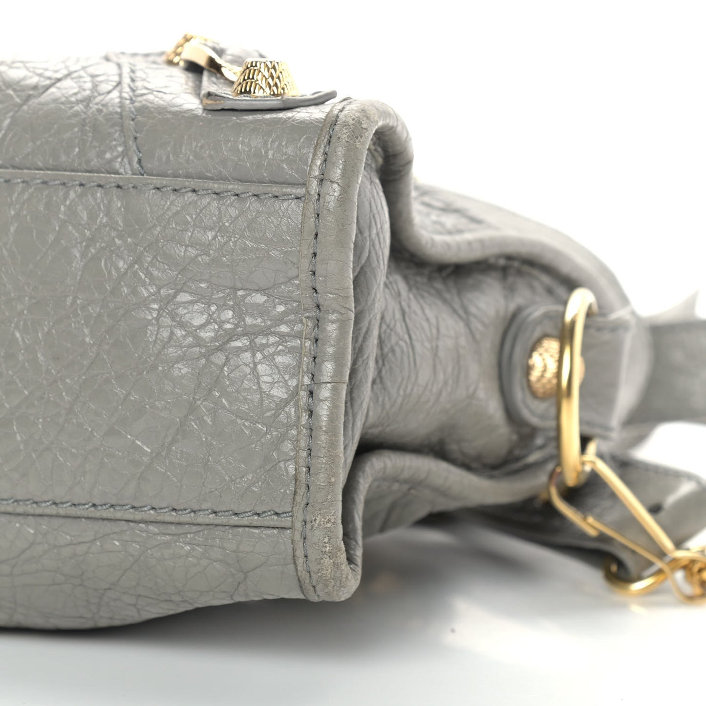 Agneau Giant 12 Gold Hardware Mini City Gris Pyrite