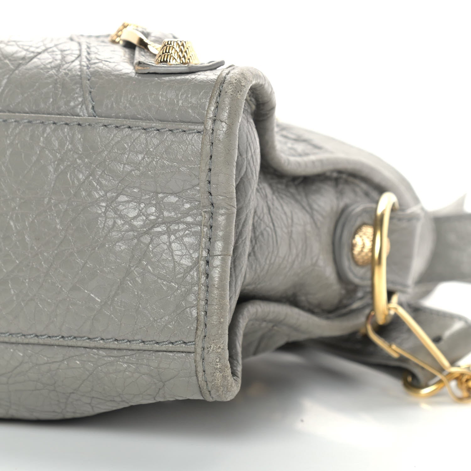 Balenciaga Agneau Giant 12 Gold Hardware Mini City Gris Pyrite 9 of 14
