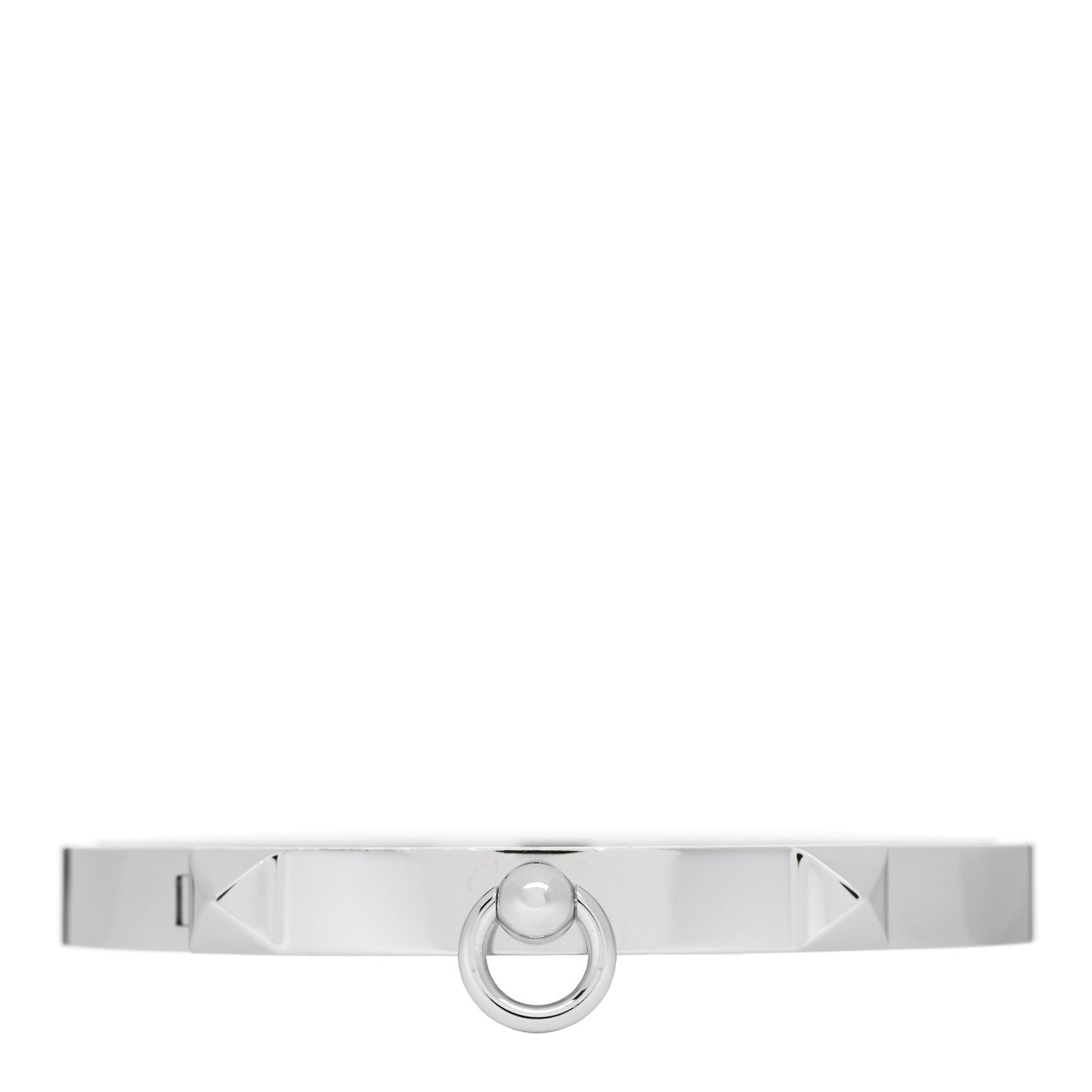 18K White Gold PM Collier De Chien Bracelet XS