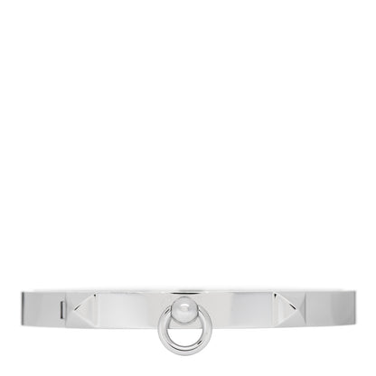 Hermes 18K White Gold PM Collier De Chien Bracelet XS 1 of 4
