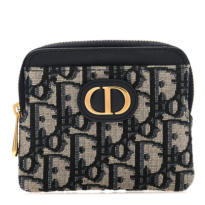 Christian Dior Oblique 30 Montaigne Lavender Wallet Blue 1 of 7