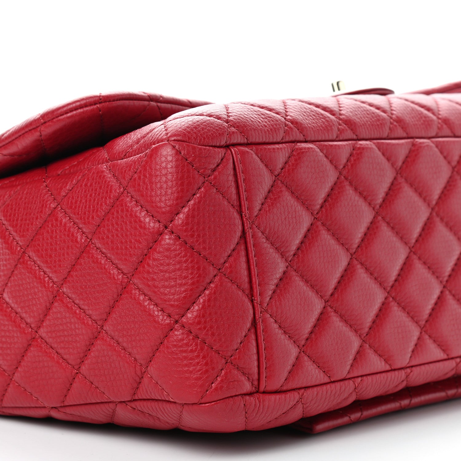 Chanel Calfskin Quilted Small XXL Travel Flap Bag Red 8 of 9
