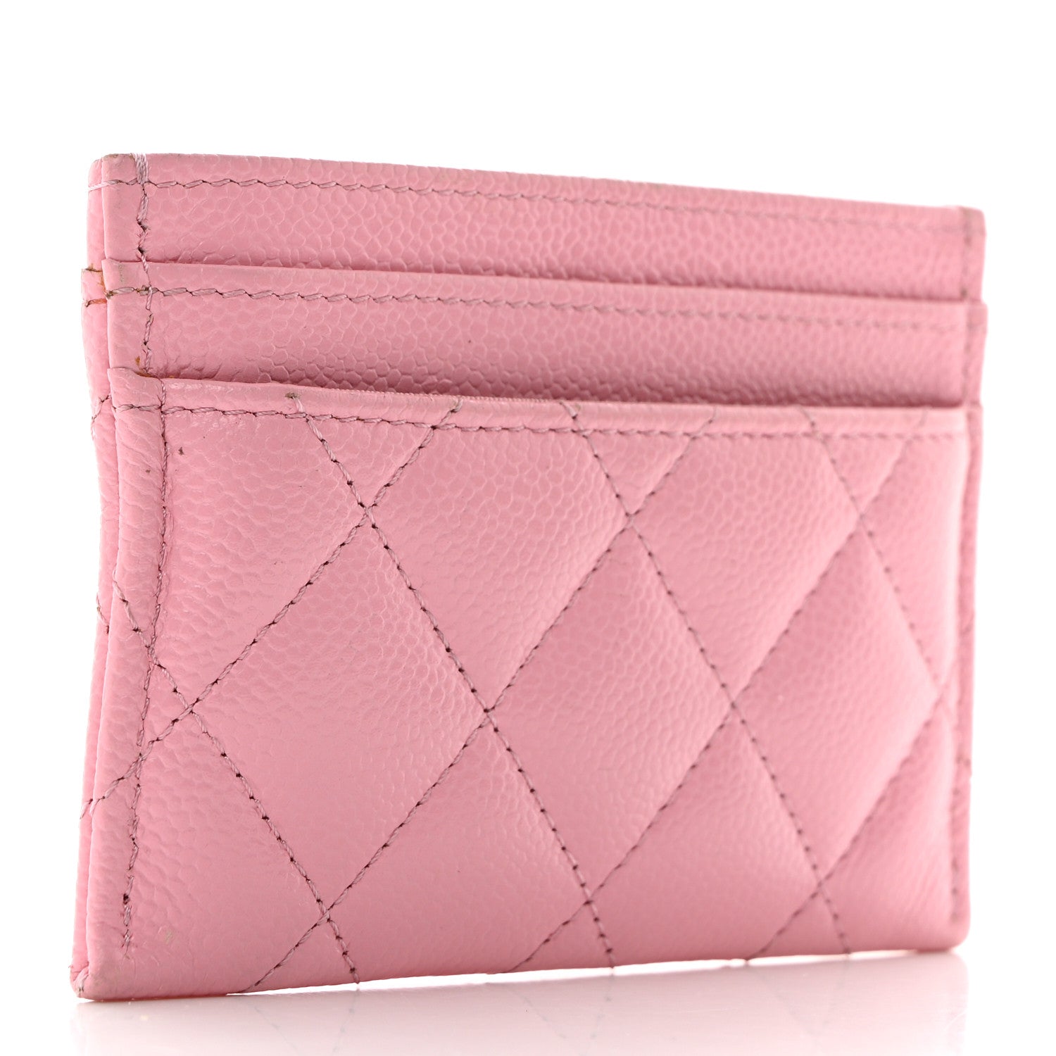 Chanel Caviar Quilted Multi Chain CC Card Holder Pink 3 of 11