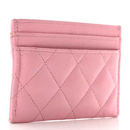 Chanel Caviar Quilted Multi Chain CC Card Holder Pink 3 of 11