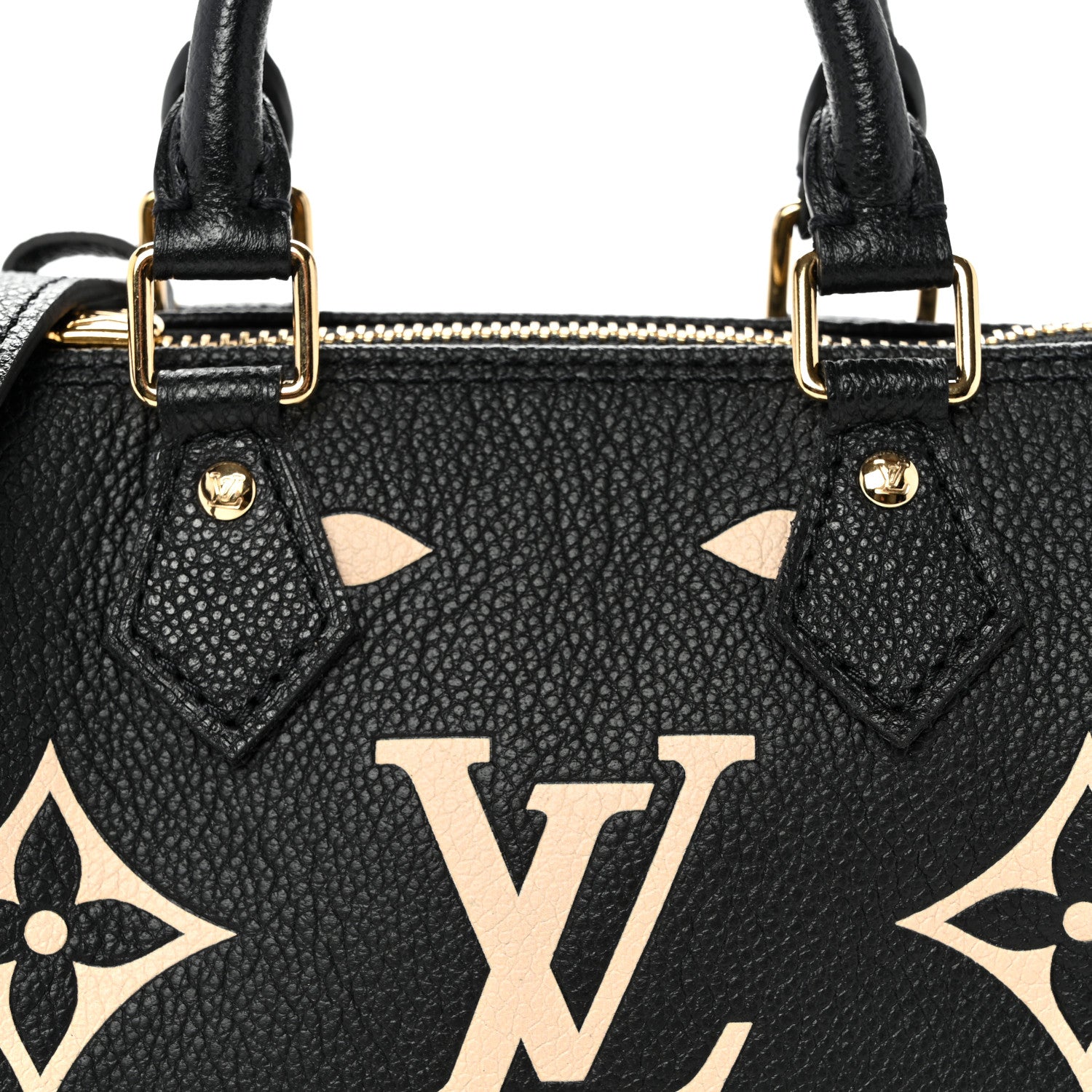 Louis Vuitton Empreinte Monogram Giant Nano Speedy Black Beige 7 of 9
