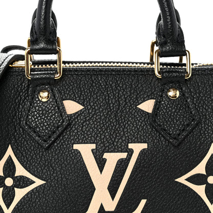 Louis Vuitton Empreinte Monogram Giant Nano Speedy Black Beige 7 of 9