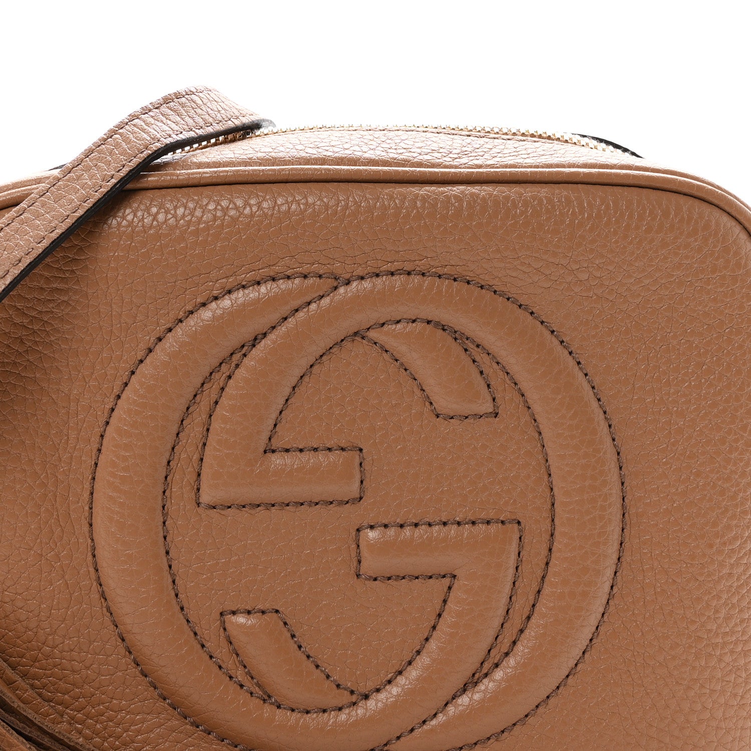 Gucci Pebbled Calfskin Small Soho Disco Bag Rose Beige 8 of 11