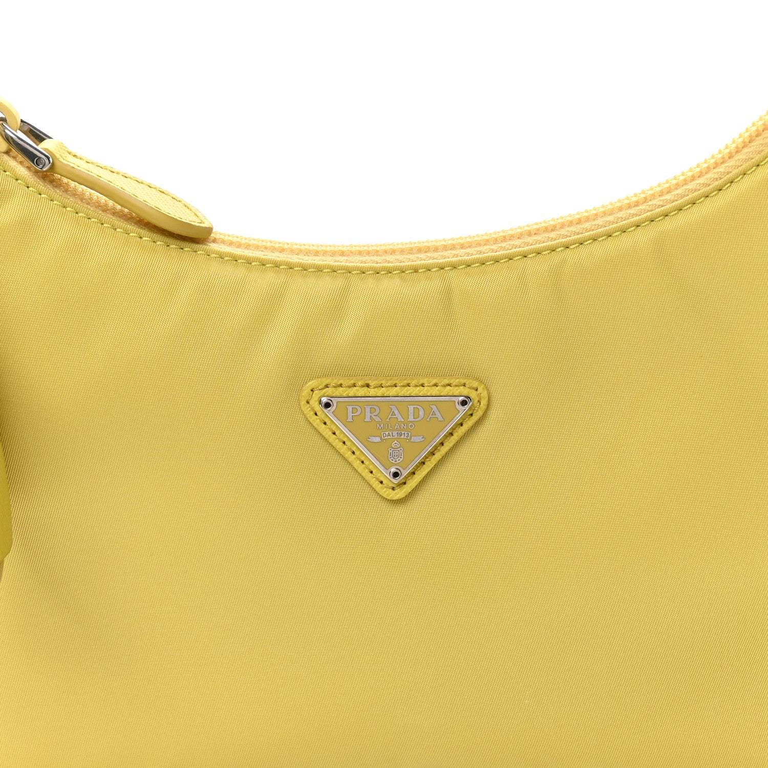 Prada Tessuto Nylon Saffiano Mini Re-Edition 2000 Bag Ananas